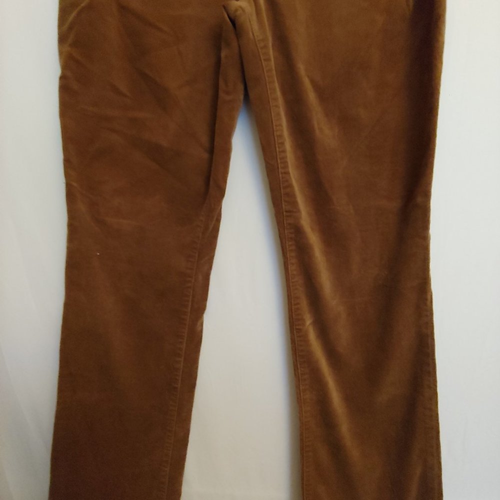 Lauren Ralph Lauren corduroy brown pants size 8 bootcut - Picture 3 of 11